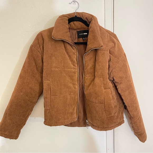 Fashion Nova Jackets & Blazers - Corduroy Puffer Jacket